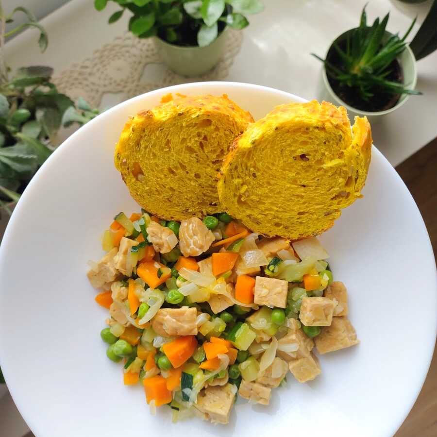 Piatto plant-based preparato dalla Dott.ssa Dalia Camilletti